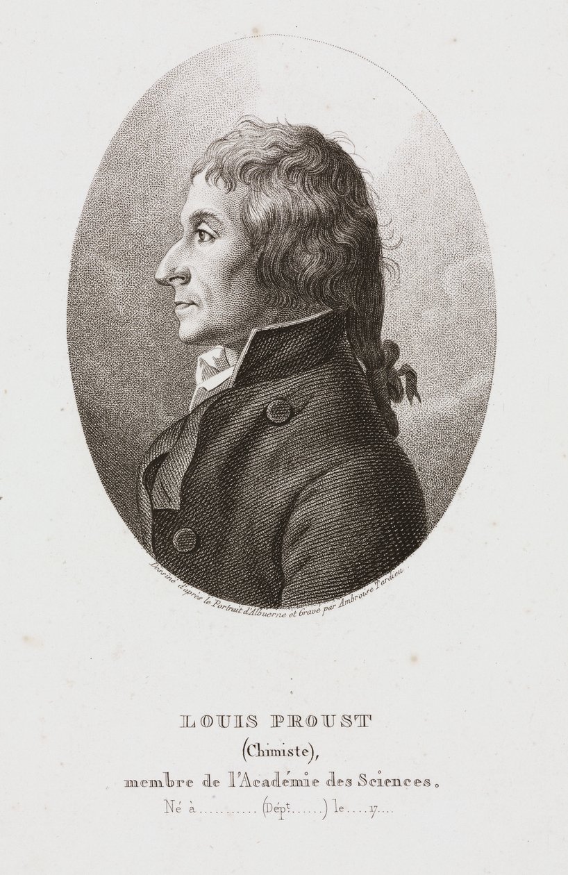 Joseph Louis Proust, fransk kemiker, ca. 1795 af Frederick (attr. to) Barnard
