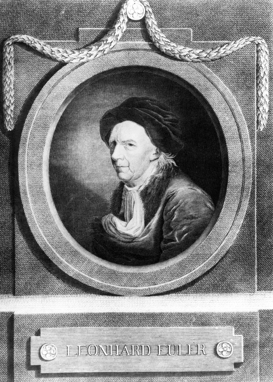 Leonhard Euler, schweizisk matematiker, slutningen af det 18. århundrede af Frederick (attr. to) Barnard