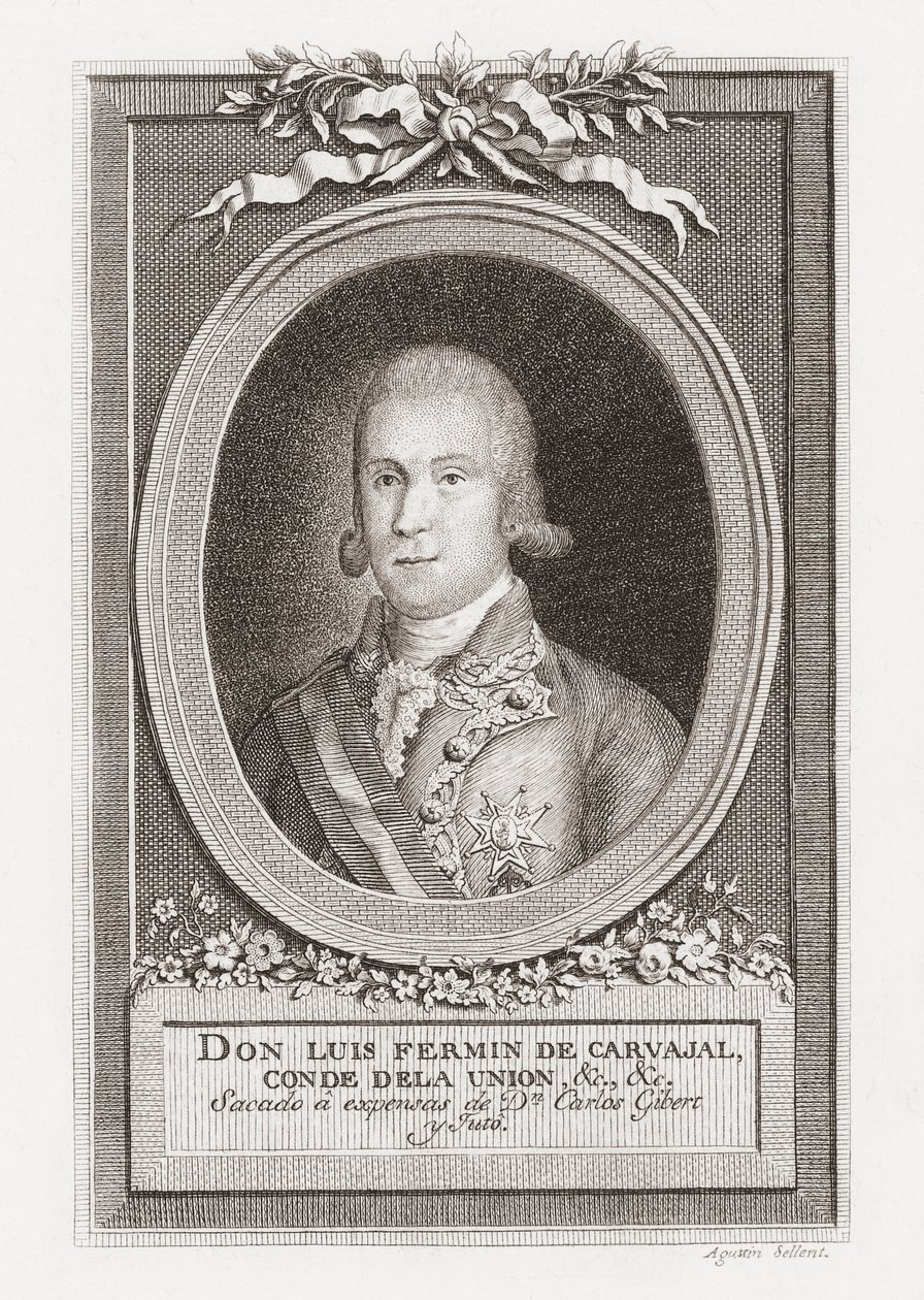 Luis Fermín de Carvajal, greve af Unionen. Portræt. af . .