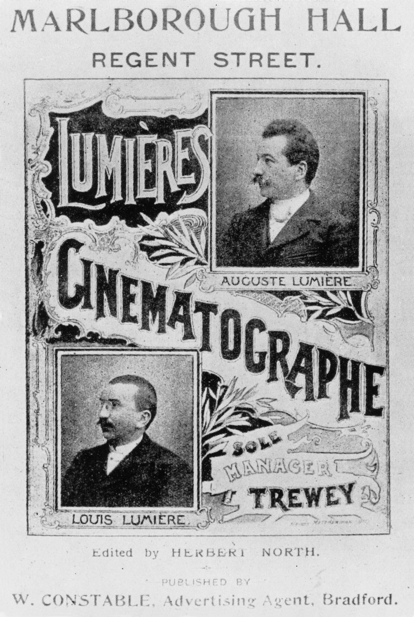 Brødrene Lumieres annonce, c 1896 af John Pardon