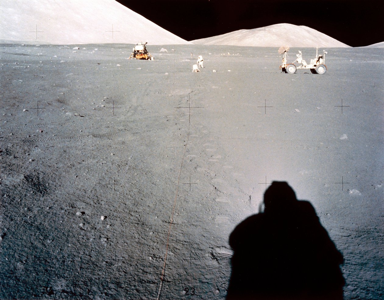 Bemandet rumflyvning, USA, Apollo 17 Apollo 17 månebase ved Taurus Littrow af Ferdinand Georg Waldmuller