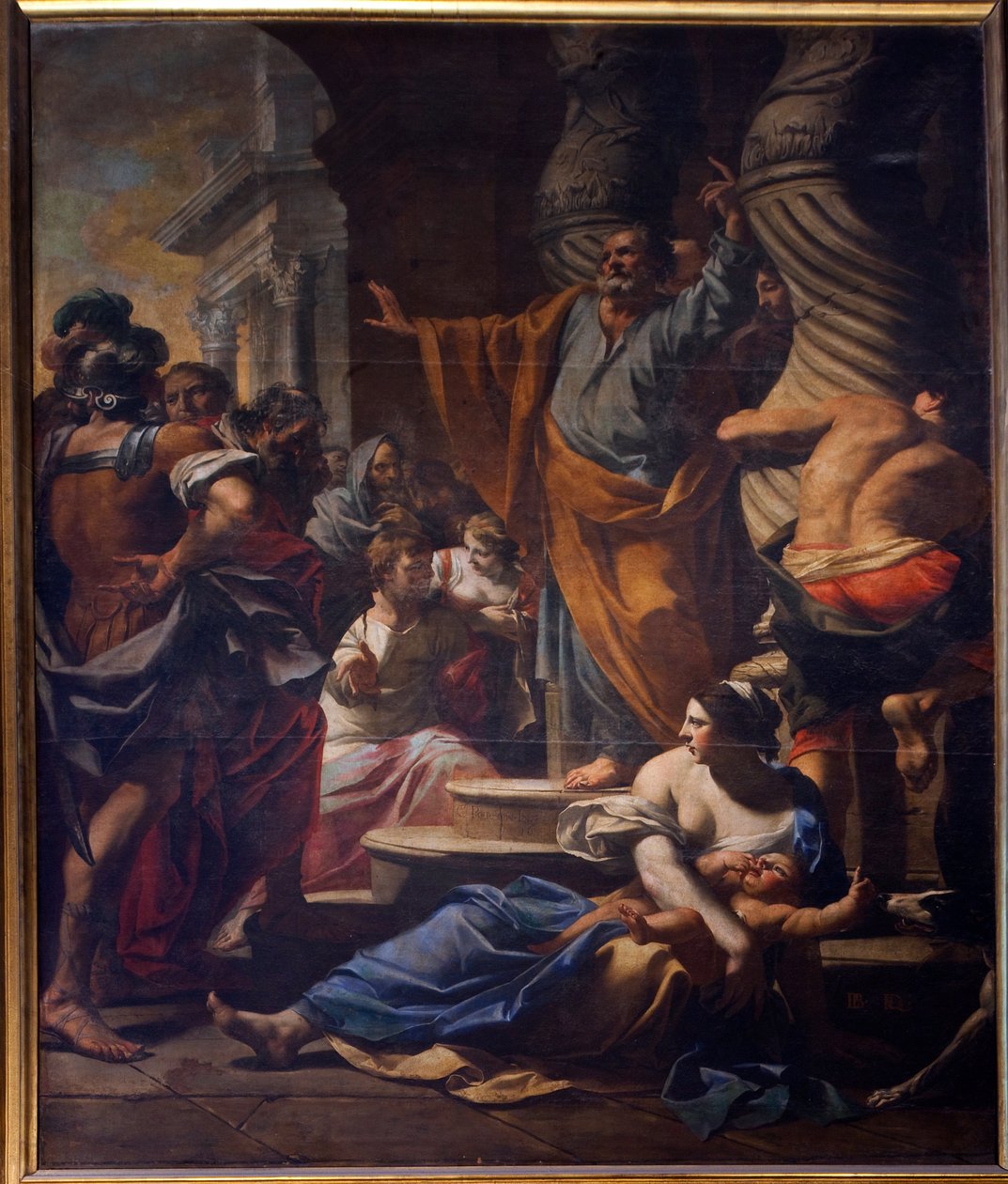 maj 1642, "" Forudsigelsen om Sankt Peter i Jerusalem"" af Charles Poerson (1609-1667). Cathedrale Notre Dame de Paris - Paris 4 - XIII., XIII., XIX., rehabilitering af Viollet-le-Duc - af . .