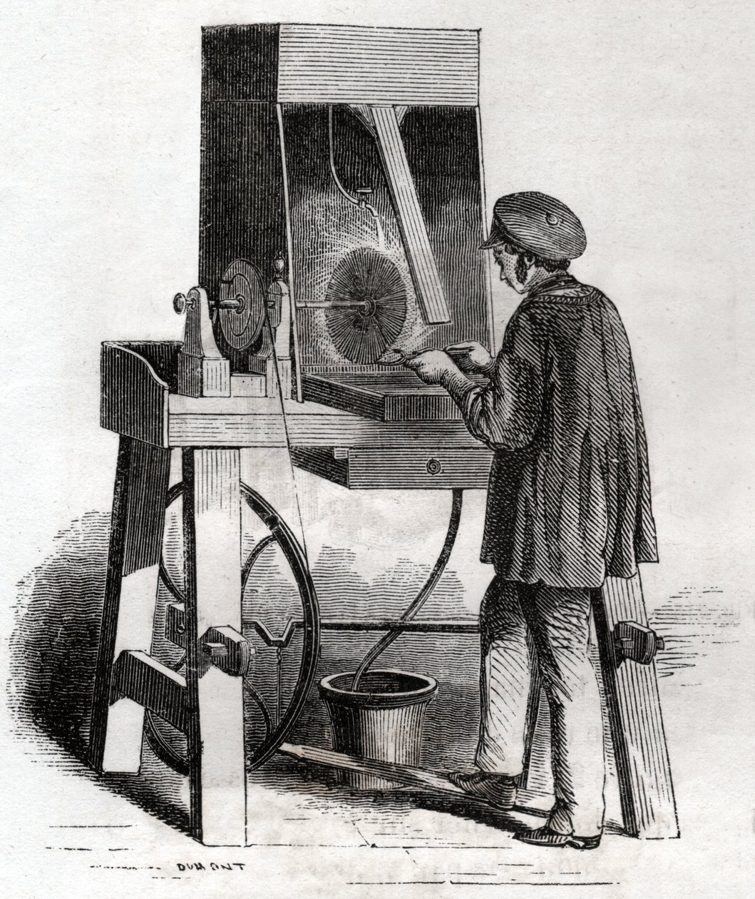 Arbejder i guldsmedeforretningen. Arbejder i sølvsmede. af Frederick (attr. to) Barnard