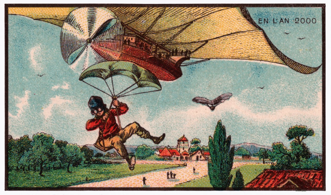 Faldskærm, ca. 1910 af . .