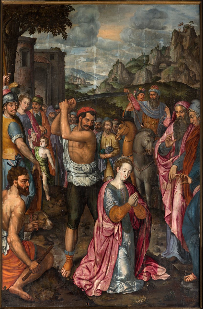 Sognekirke (Parochiekerk Sint-Walburga). Triptykon. af . .