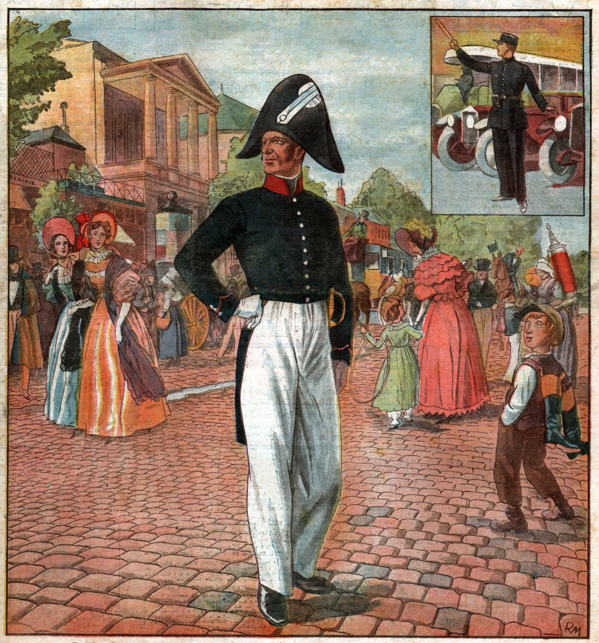 Politimand i Paris. Politimand i Paris. af Ferdinand Georg Waldmuller