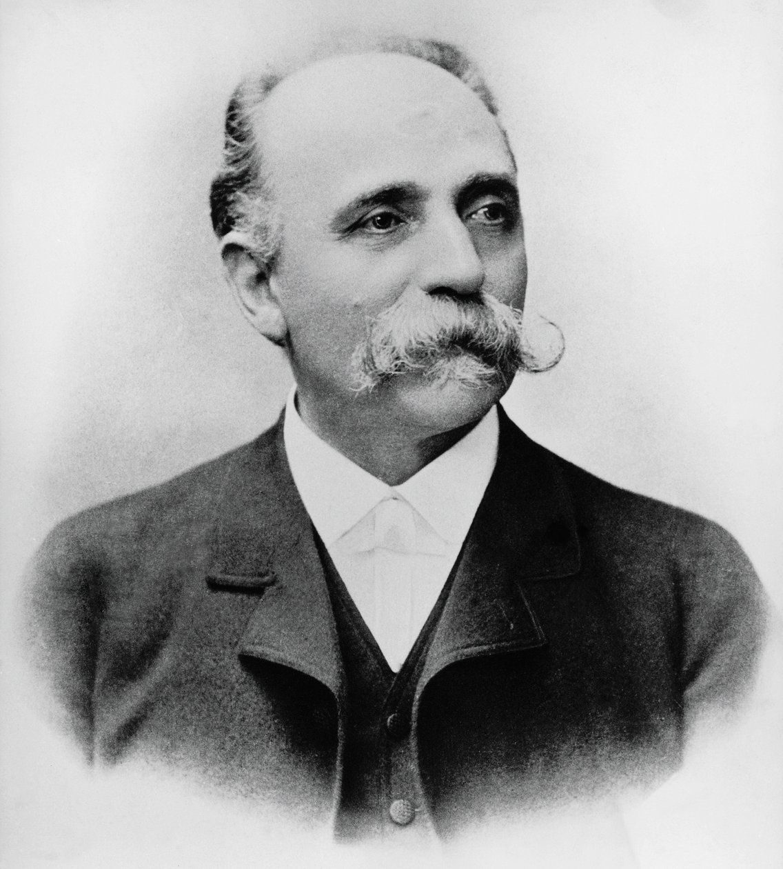 Portræt af Bartolomeo Emilio Camillo Golgi (1843-1926), italiensk videnskabsmand og læge, Nobelpris i medicin i 1906, fotografi af William Walcutt