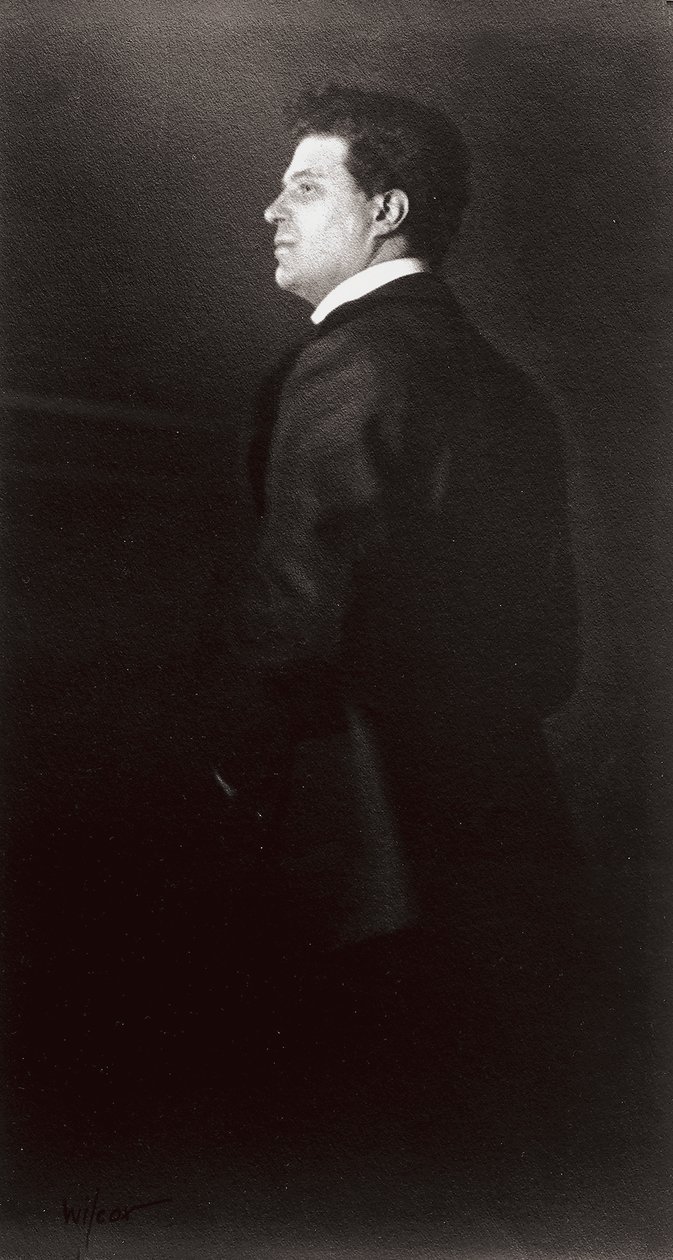 Portræt af Pietro Mascagni, musikeren af Henry Charles Fehr