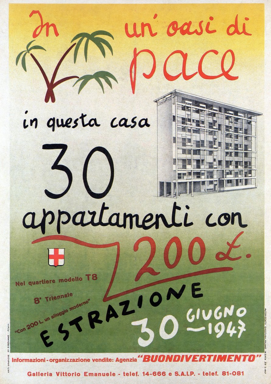 QT8 OASIS OF PEACE - GENOPBYGNING AF MILANO 1947 af . .