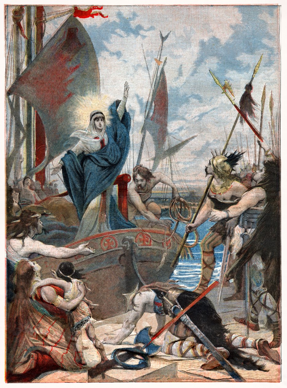 Saint Genevieve under belejringen af Paris af . .