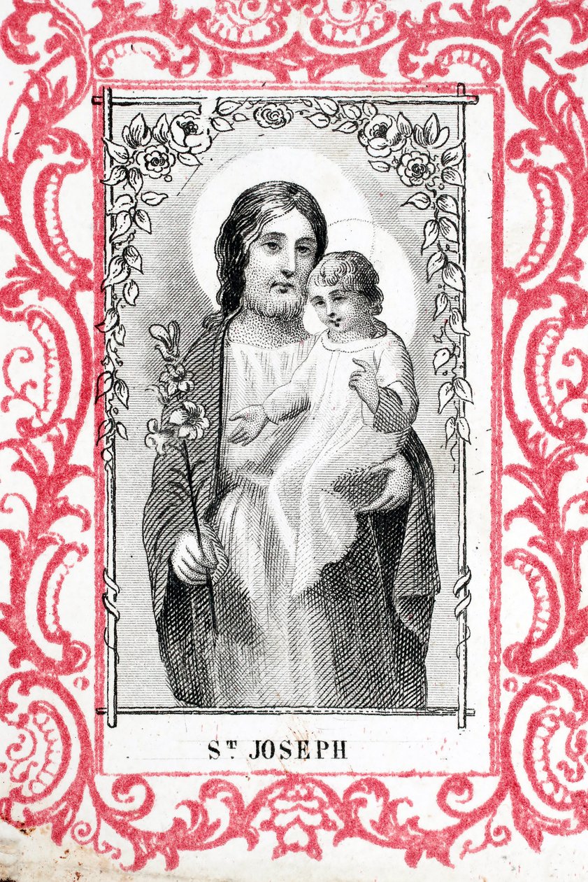 Sankt Josef og Jesusbarnet. Frankrig. (foto) af Ferdinand Georg Waldmuller