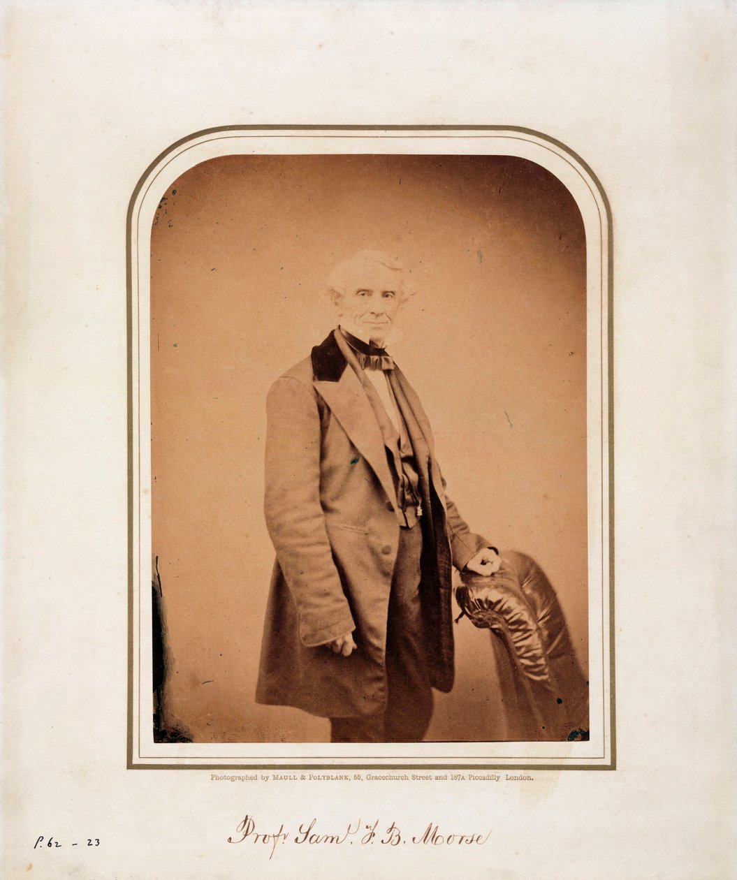 Samuel F B Morse, amerikansk kunstner og opfinderen af morsekoden, c 1870 af Frederick (attr. to) Barnard