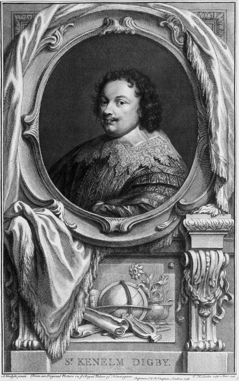 Sir Kenelm Digby, engelsk forfatter, flådechef og diplomat, c 1645 af Frederick (attr. to) Barnard