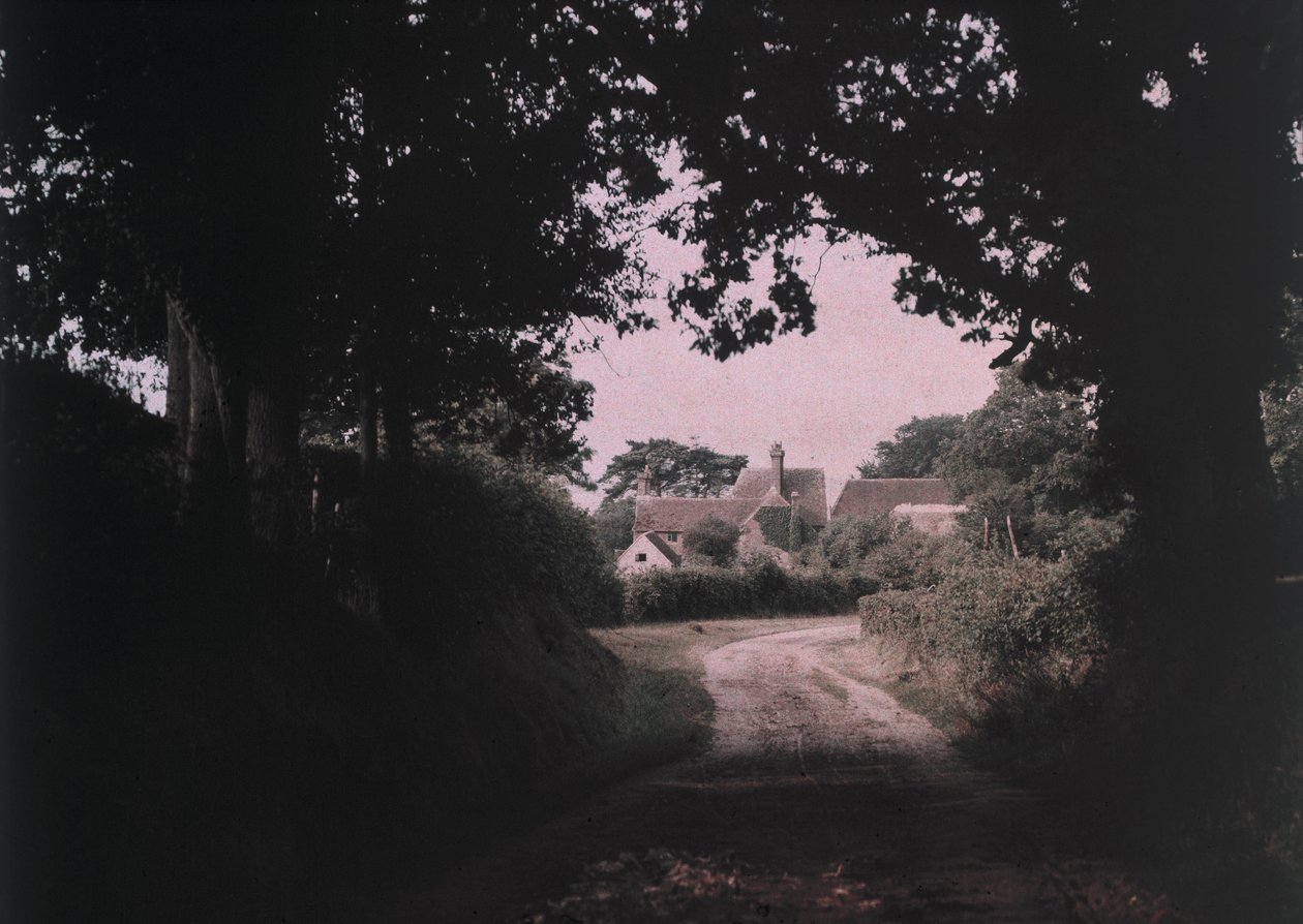 "Summer Dream" Fotografi af Arthur E Morton, medlem af The Society of Colour Photographers, som eksperimenterede med processer og teknikker i det tidlige 20. århundredes farvefotografi. af Frederick (attr. to) Barnard