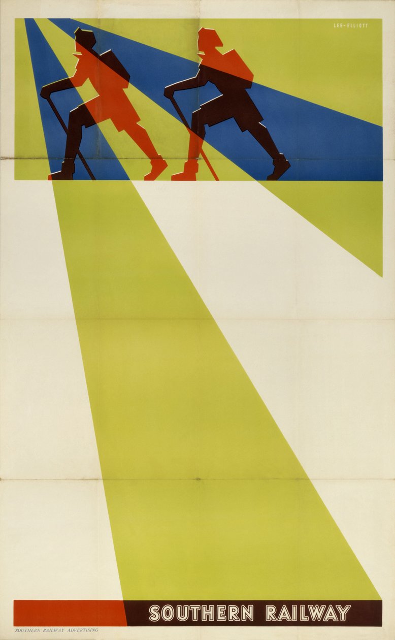 Southern Railway lagerplakat af Frederick (attr. to) Barnard