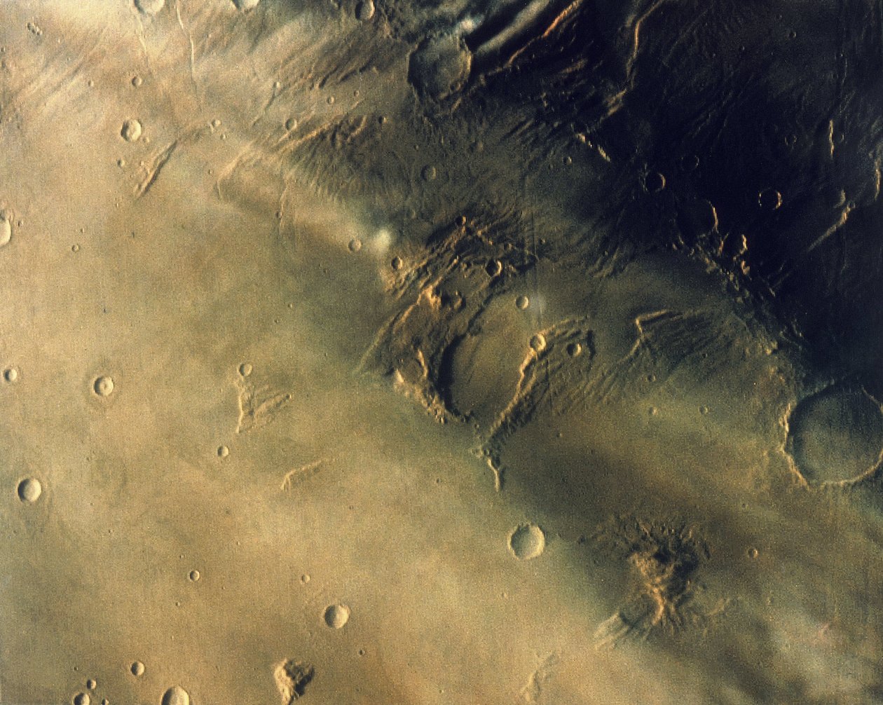 Overfladen af planeten Mars af Frederick (attr. to) Barnard