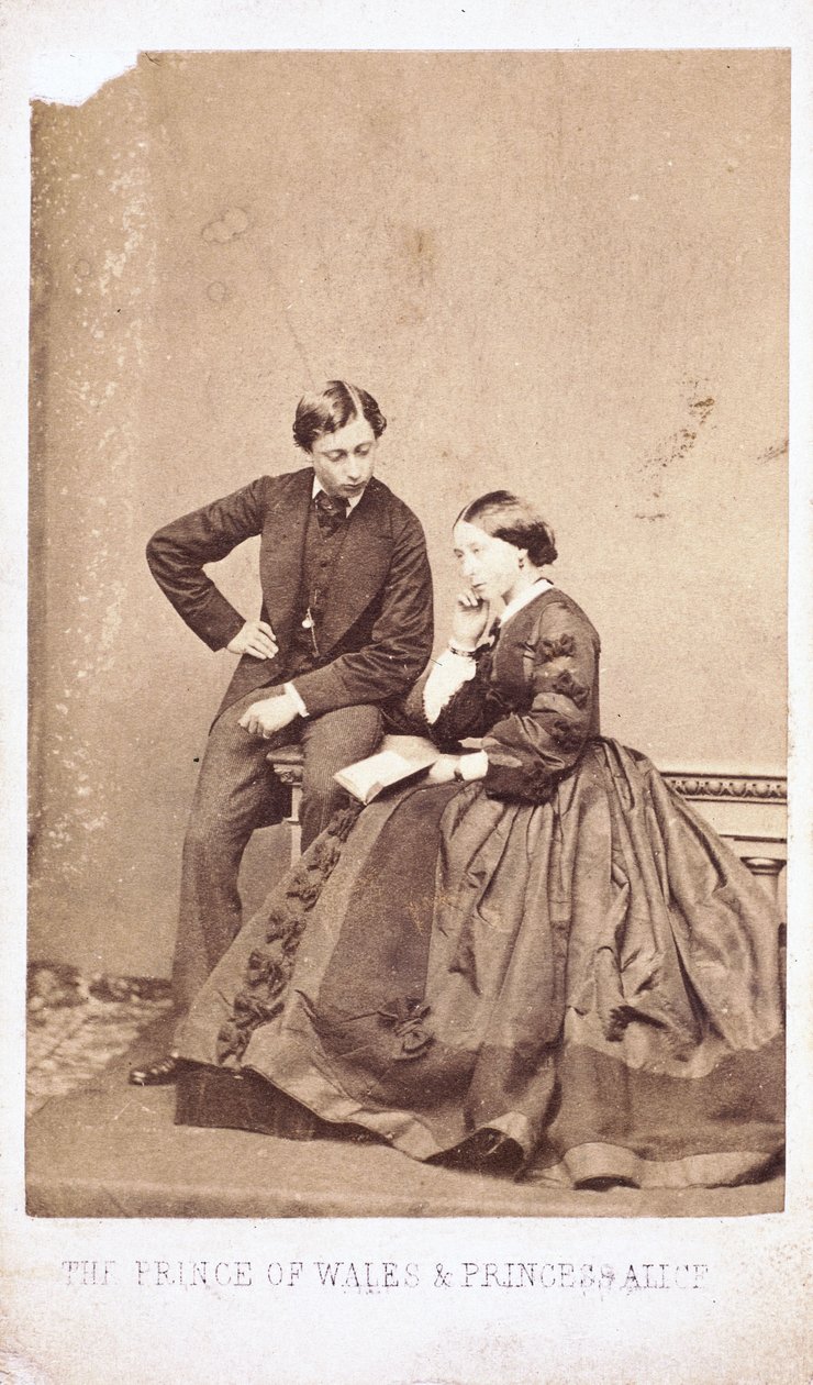 Prinsen af Wales og prinsesse Alice af Ferdinand Georg Waldmuller