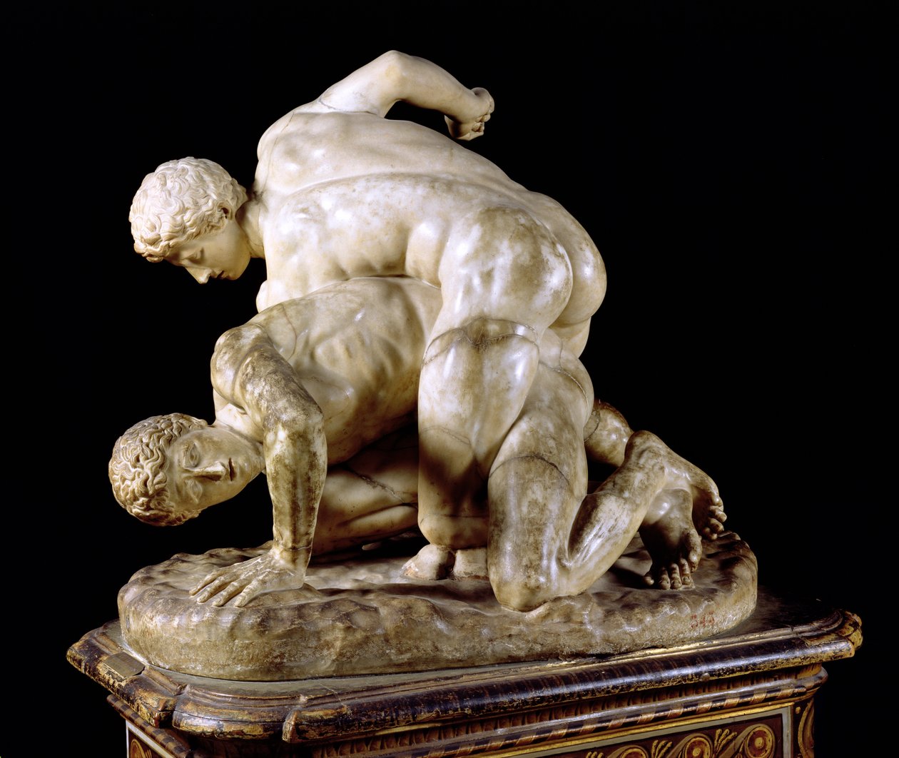 Wrestler, kopi af græsk skulptur 3. århundrede f.Kr. (marmor) (se også 31428) af Hippolyte Lalaise Devéria