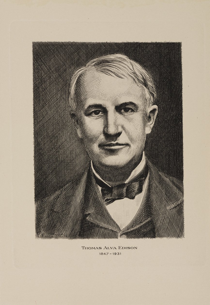 Thomas Alva Edison, amerikansk opfinder, begyndelsen af det 20. århundrede af Frederick (attr. to) Barnard