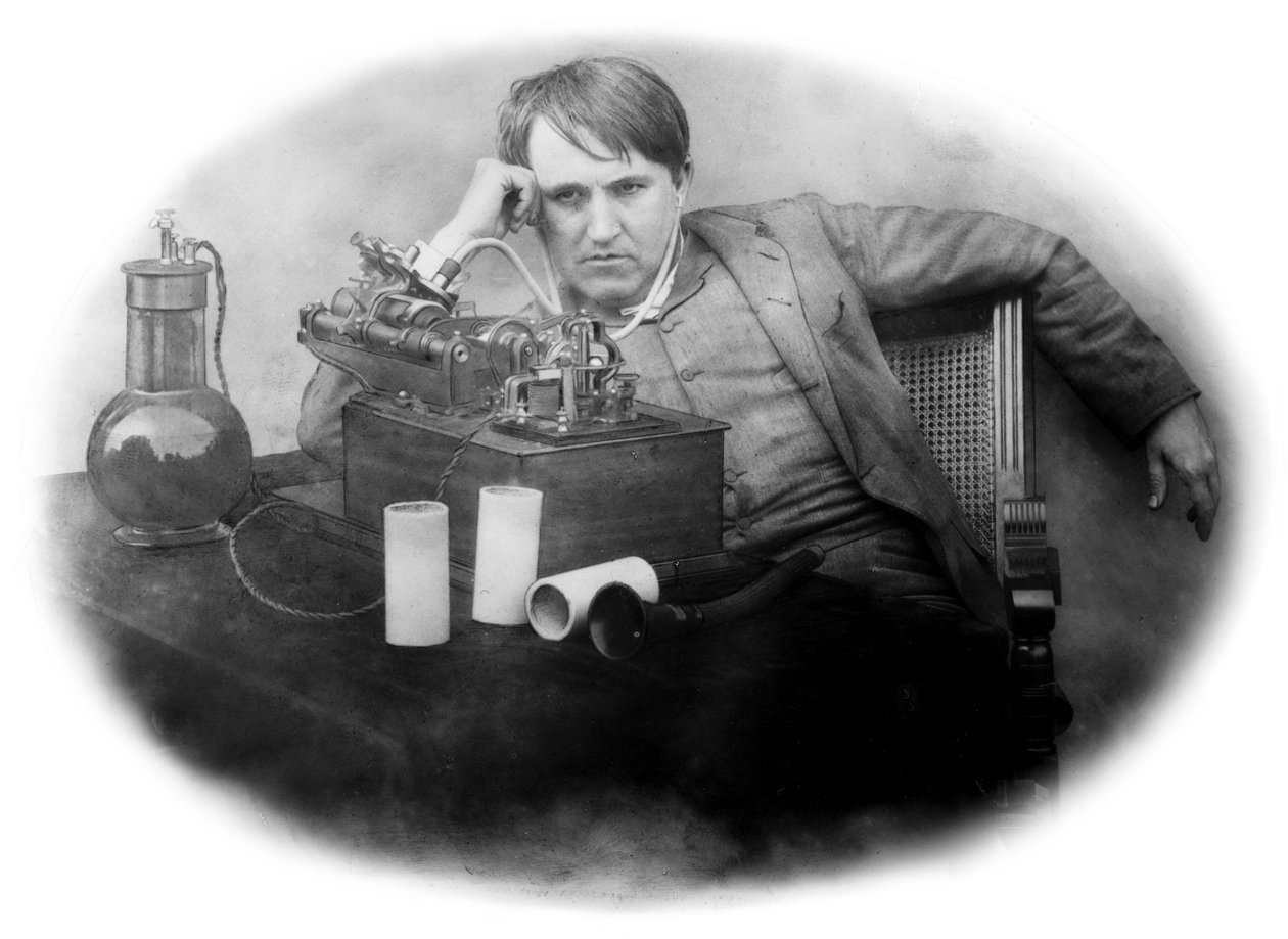Thomas Edison, amerikansk opfinder af Frederick (attr. to) Barnard