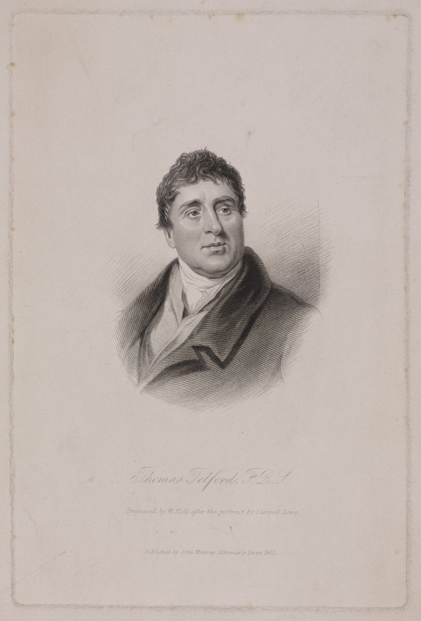 Thomas Telford FRS, skotsk civilingeniør, c 1810 af Frederick (attr. to) Barnard
