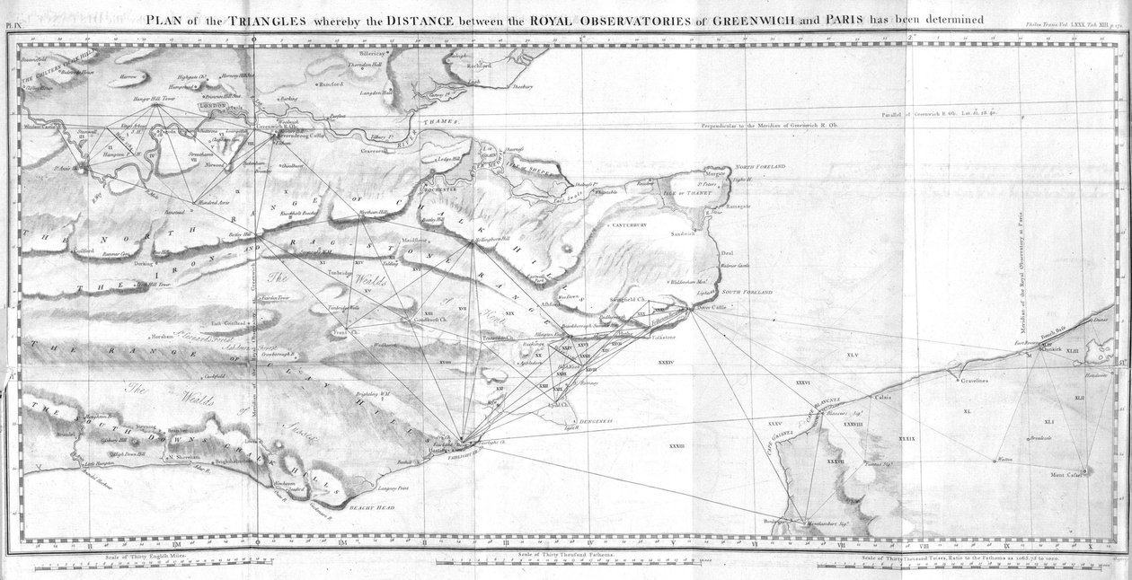 Trekantet plan af Ferdinand Georg Waldmuller