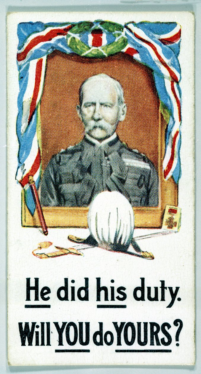 Storbritannien: Cigaretkort - WW1 Rekruttering af Ferdinand Georg Waldmuller