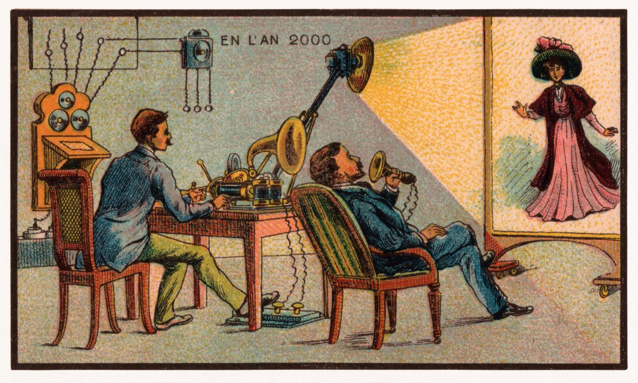 Videokonference, ca. 1910 af . .