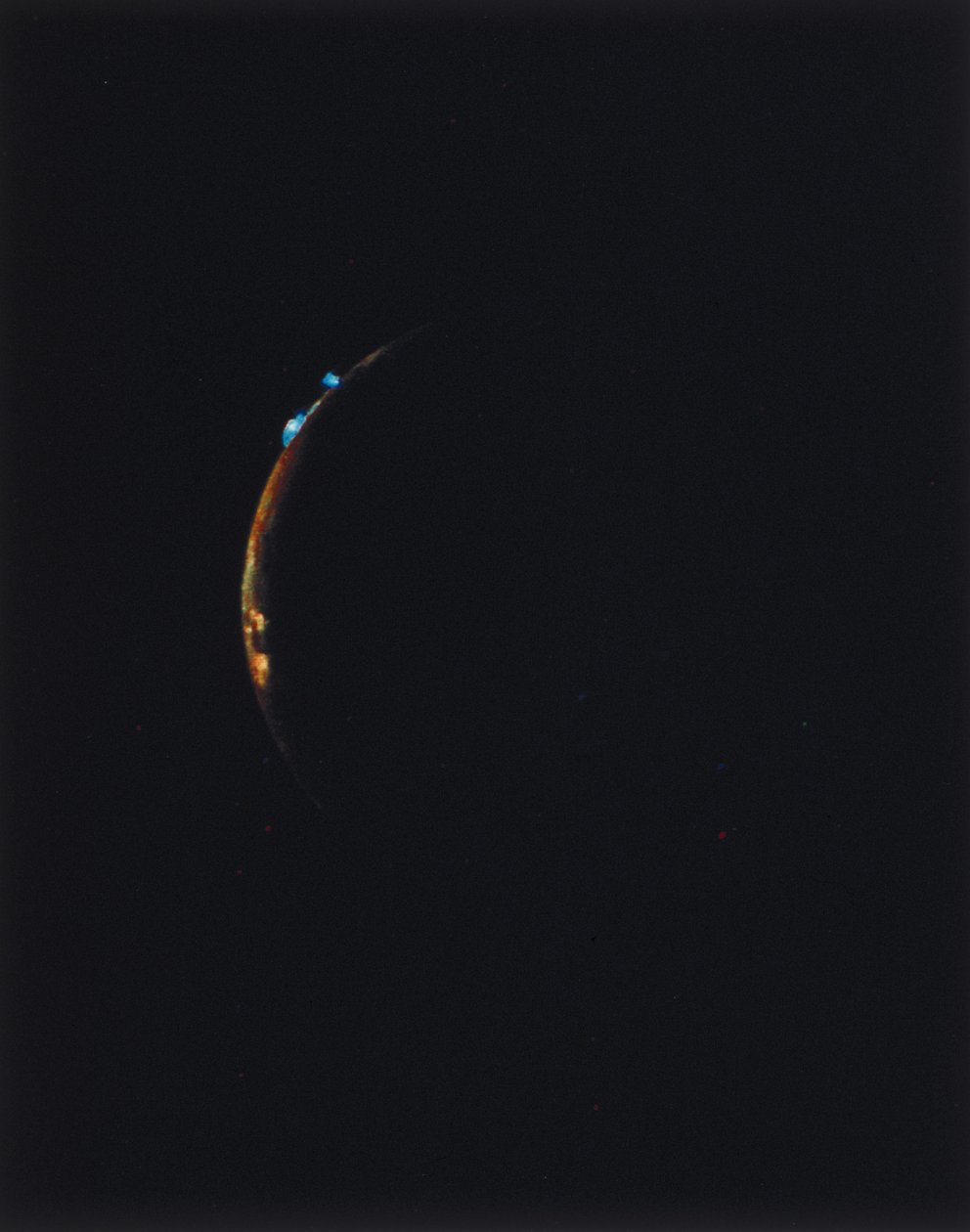Vulkaner på kanten af Io, en af Jupiters måner af Ferdinand Georg Waldmuller