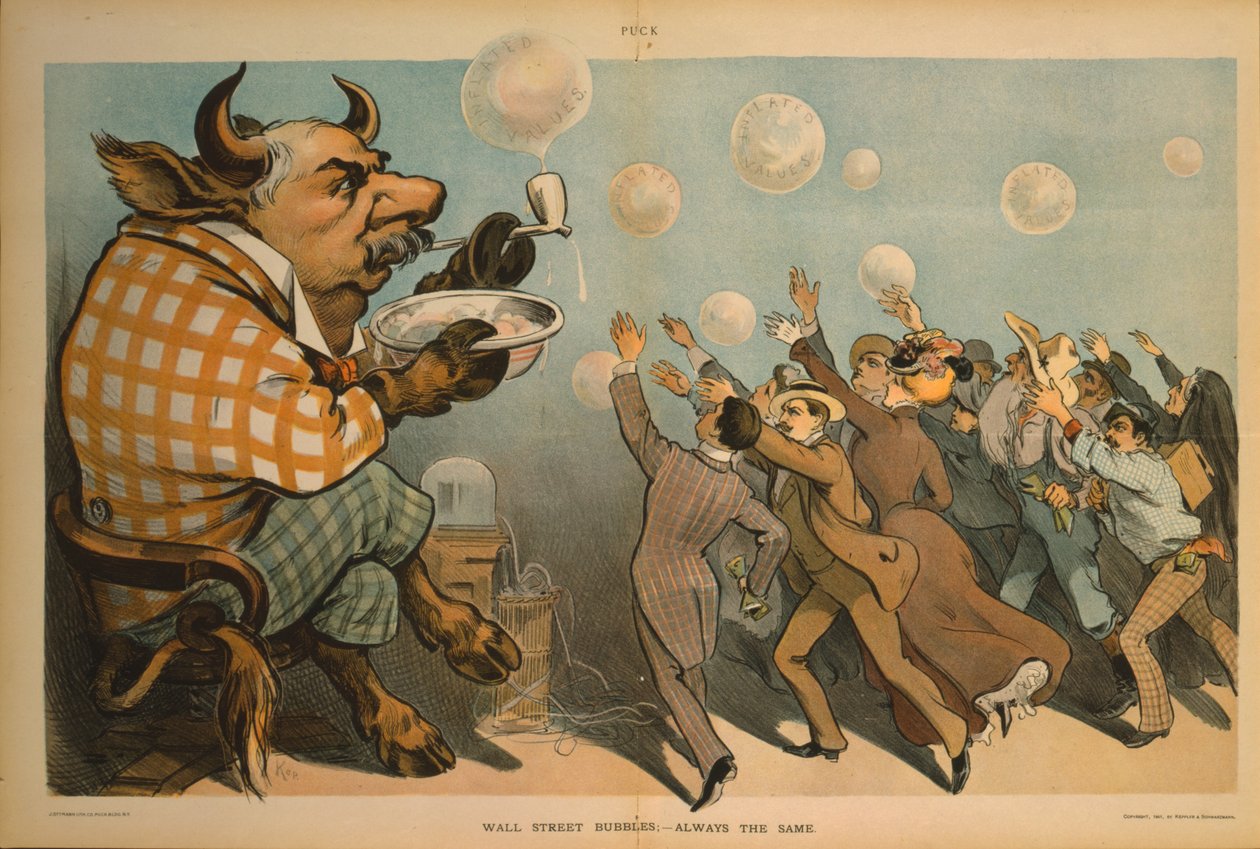 Wall Street bobler, altid det samme af . .