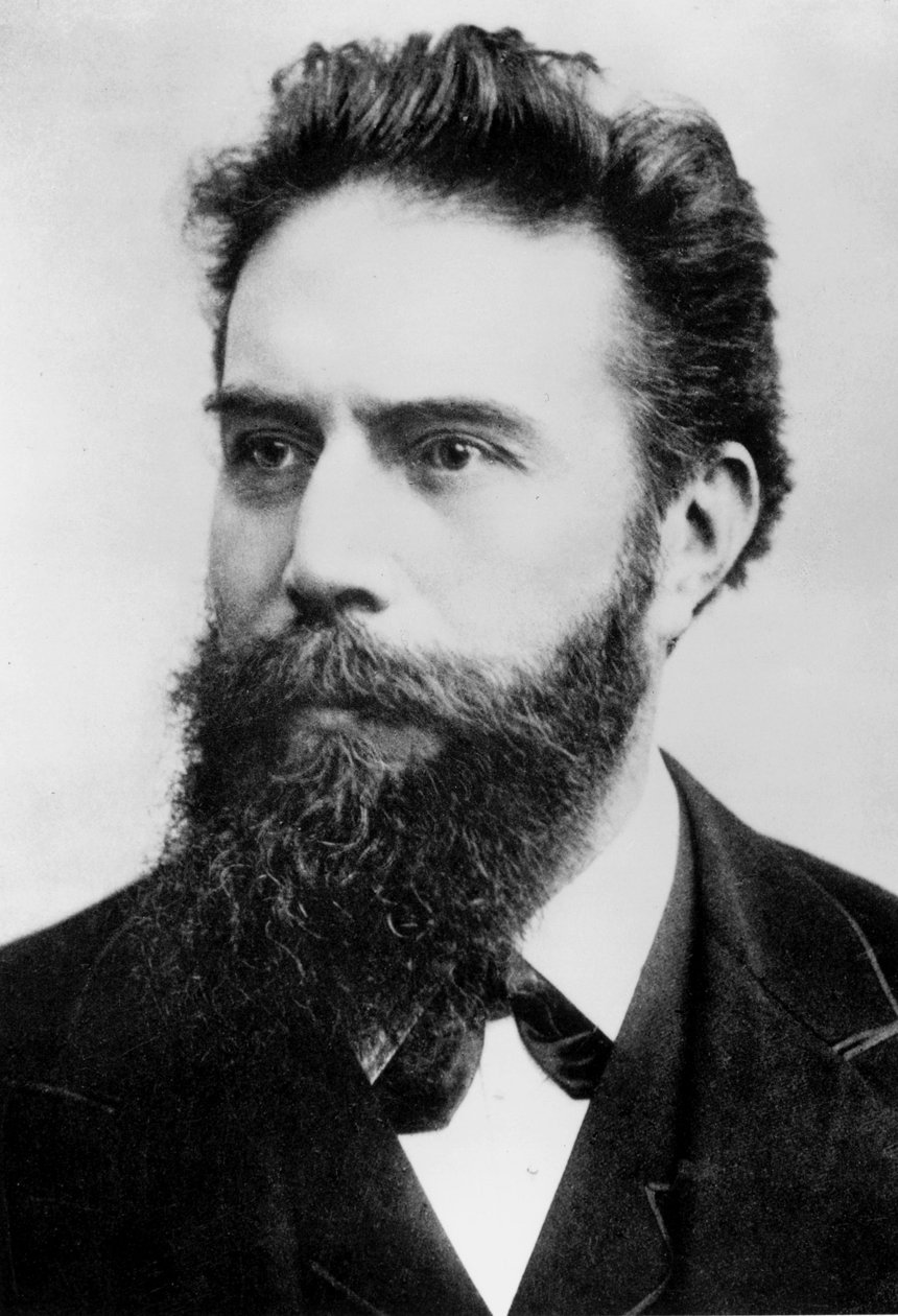 Wilhelm Conrad Roentgen, tysk fysiker, ca. 1890 af Ferdinand Georg Waldmuller