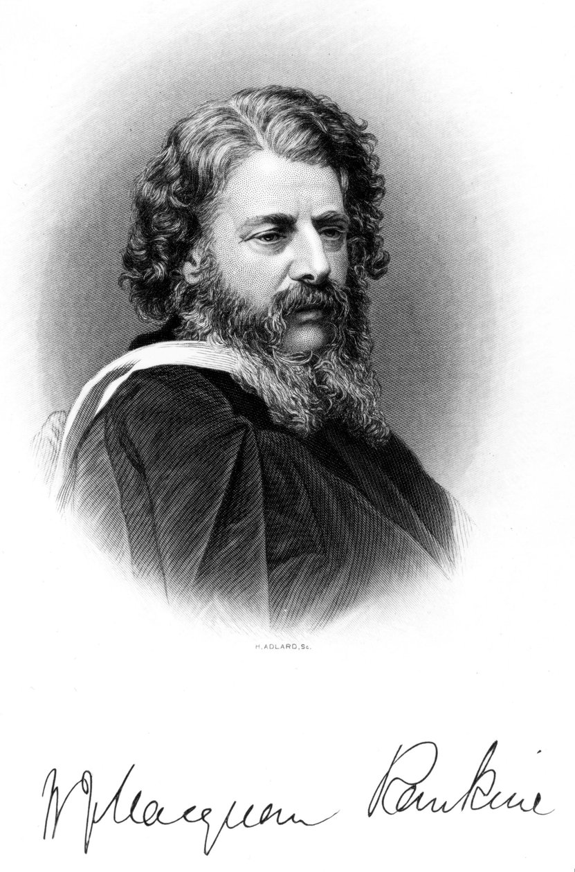 William John MacQuorn Rankine, skotsk civilingeniør, ca. 1860-1869 af Ferdinand Georg Waldmuller