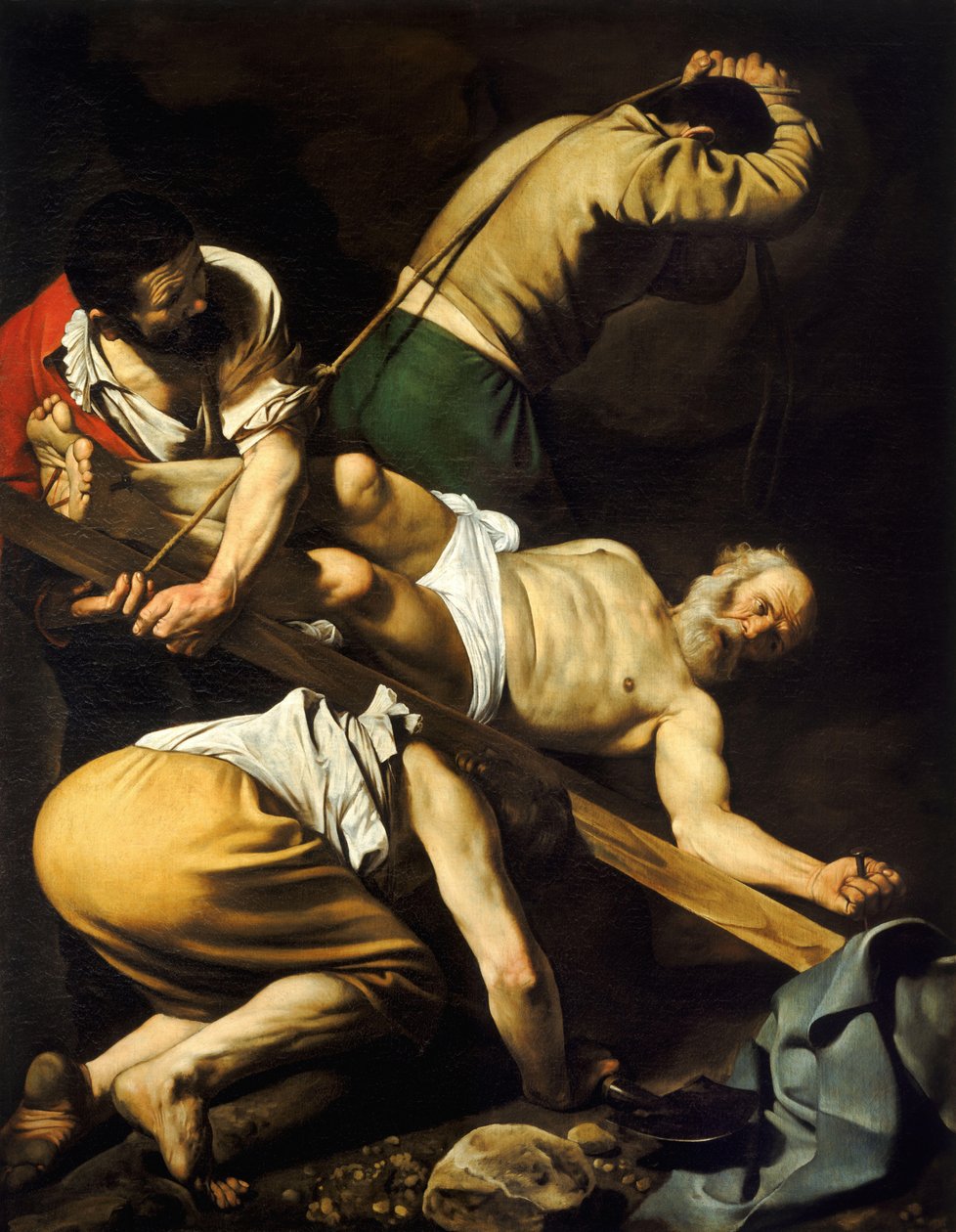 Korsfæstelse af Sankt Peter af Michelangelo Merisi da  Caravaggio