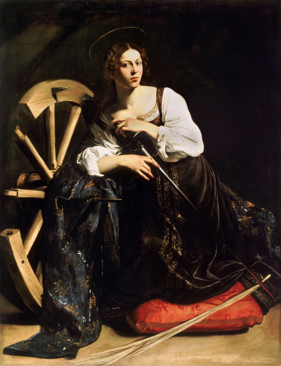 Pyhä Katariina Aleksandrialainen af Caravaggio