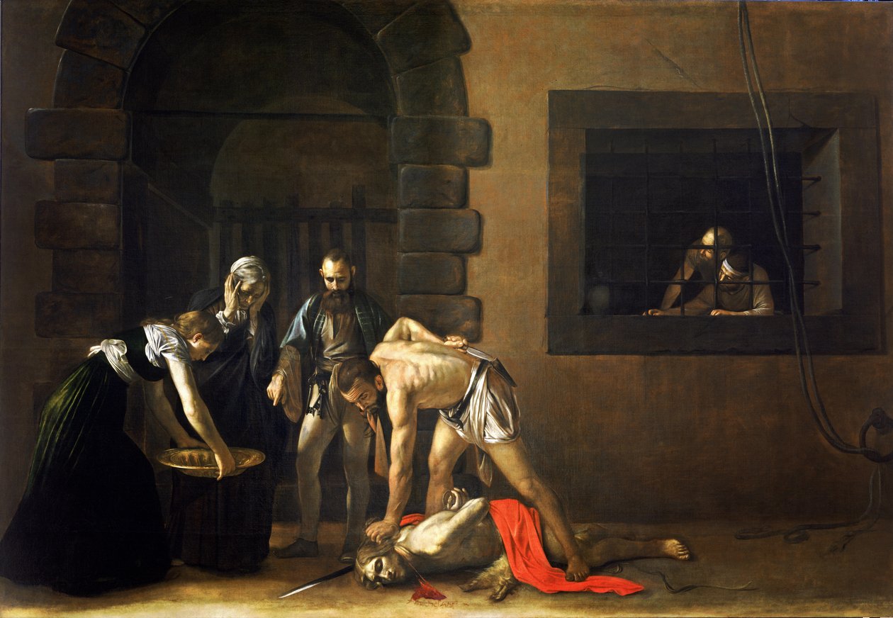 Halshugningen af ​​Johannes Døberen Polski: Ścięcie św. Jana Chrzciciela Engelsk: Halshugningen af ​​Johannes Døberen af Michelangelo Merisi da  Caravaggio