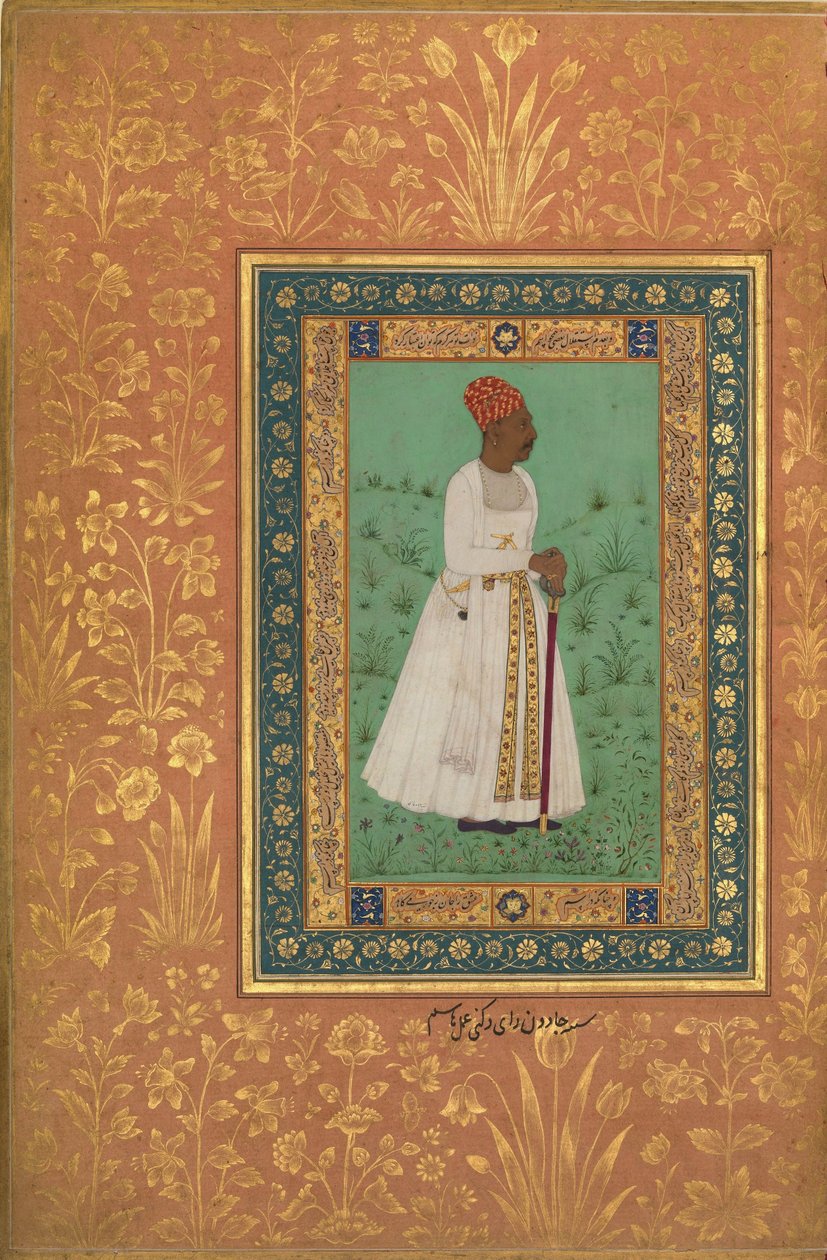 Portræt af Jadun Rai Deccani af Hashim