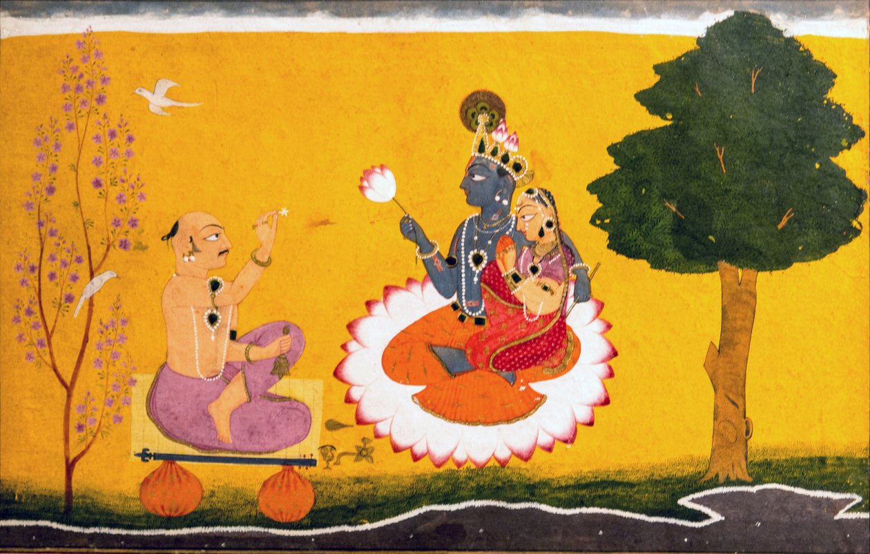 Jayadeva tilbeder Radha og Krishna af Manak