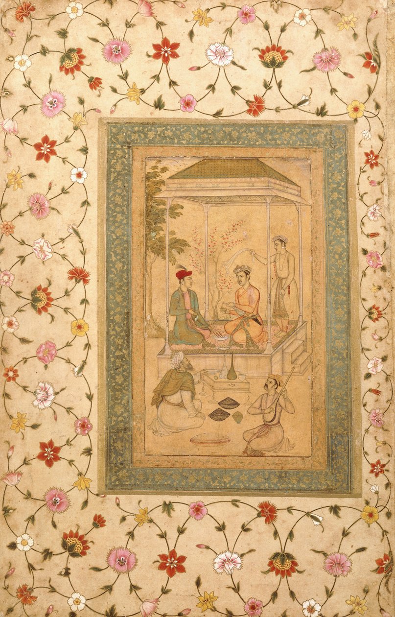 Akbars sønner Sultan Daniyal og Sultan Murad, ca. 1600-1605 af   Manohar