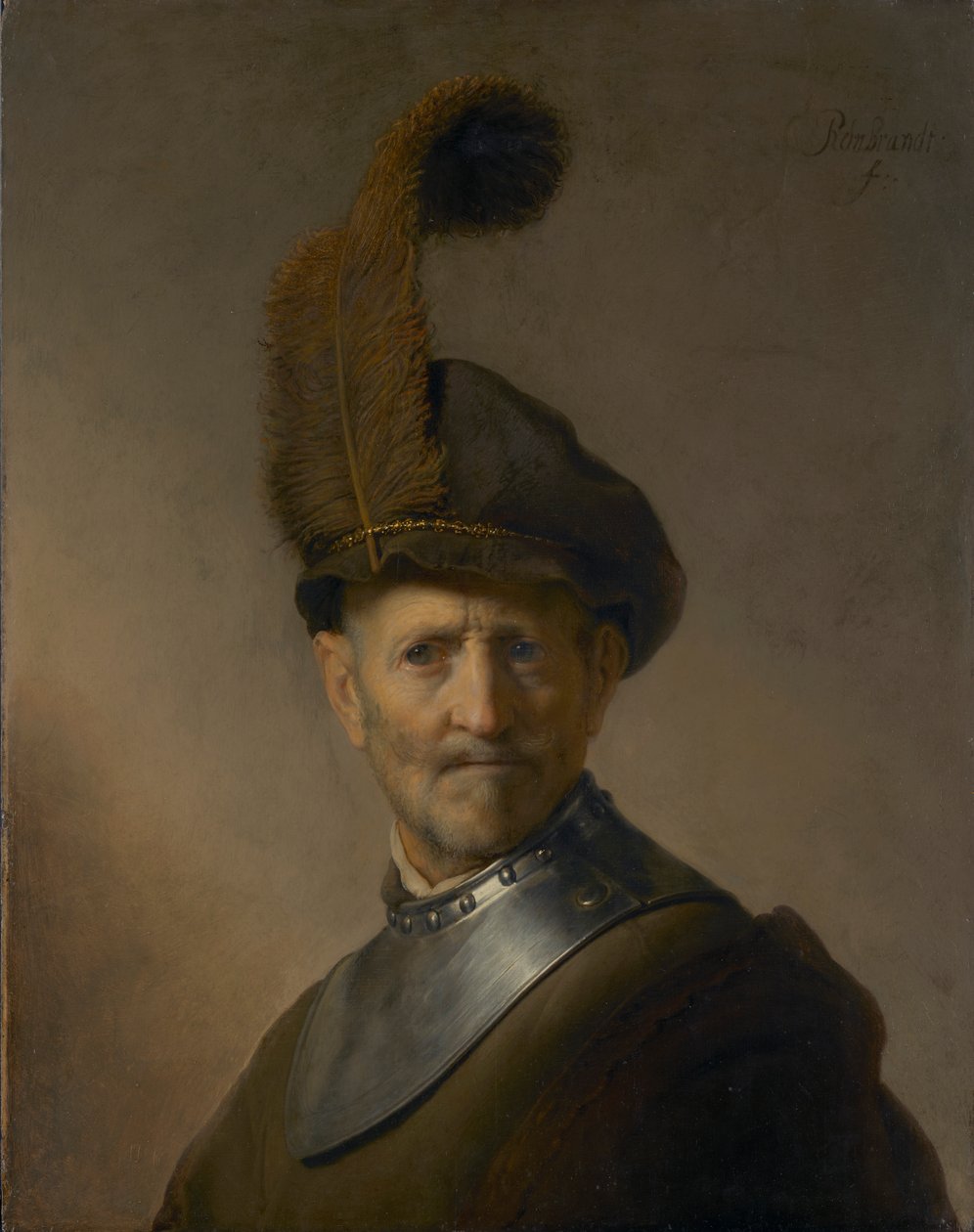 Portræt af en mand, måske Rembrandts far, Harmen Gerritsz van Rijn Rediger dette på Wikidata af Rembrandt