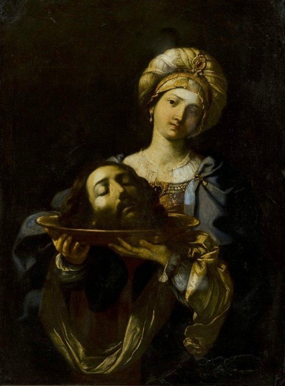 Salome med Johannes Døberens hoved af Guido Reni