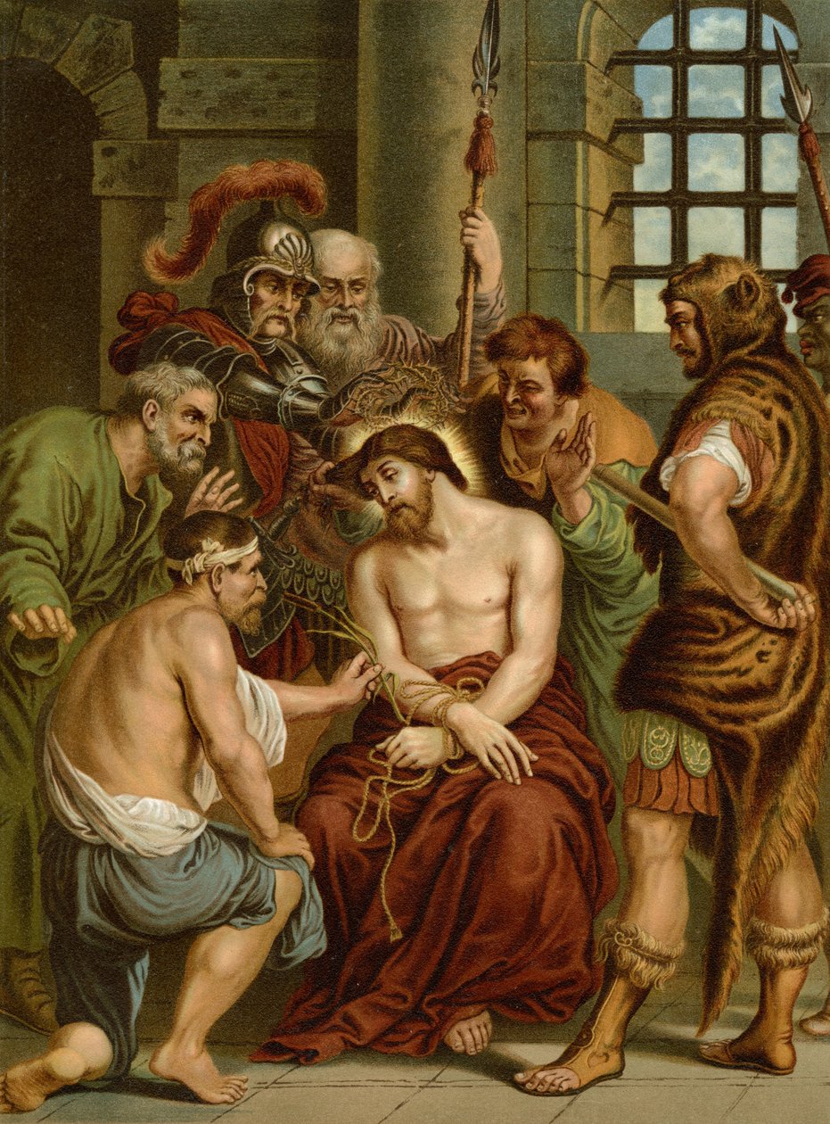 Kristus hånede af after Anthony van Dyck