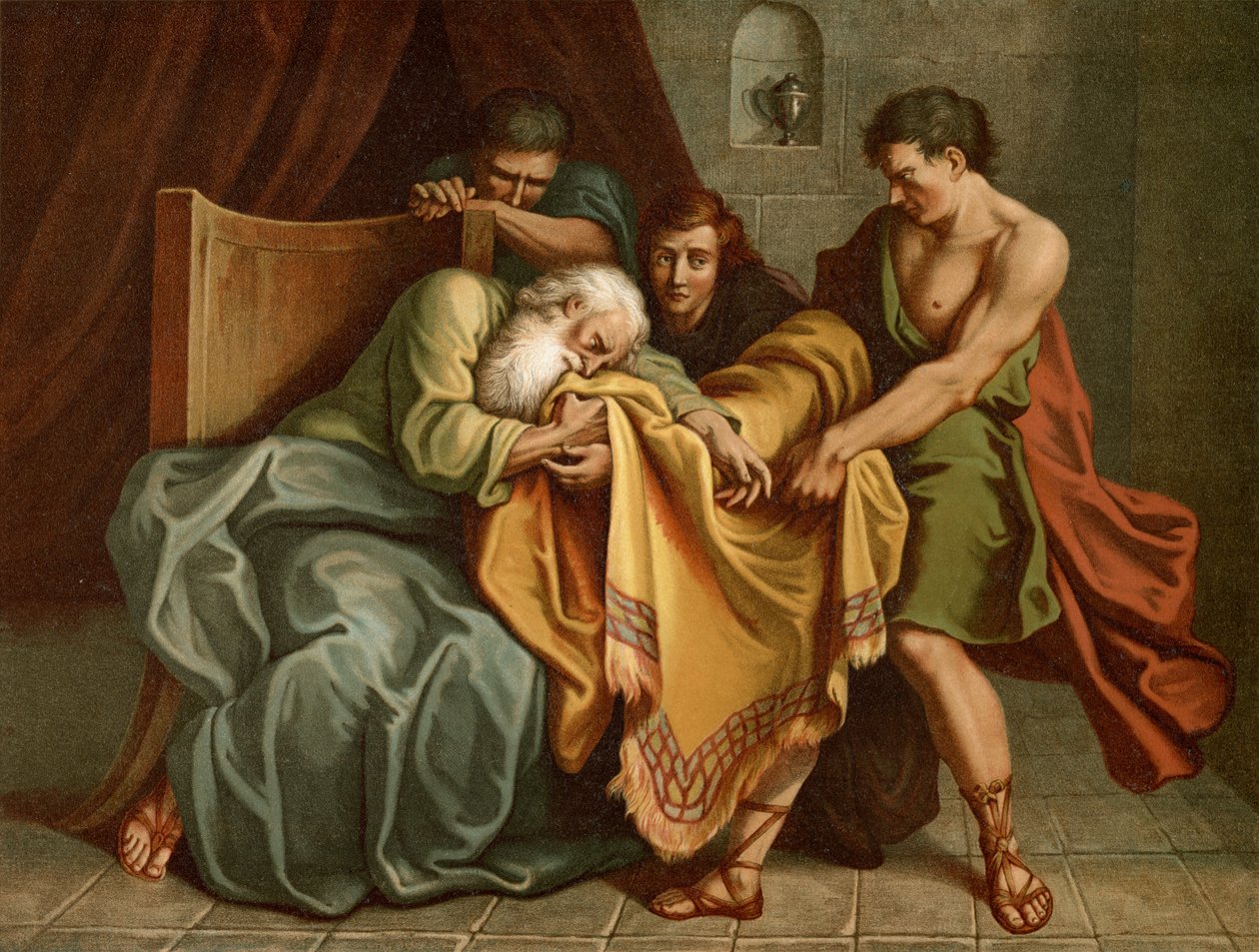 Josefs blodige frakke af after Antoine Coypel
