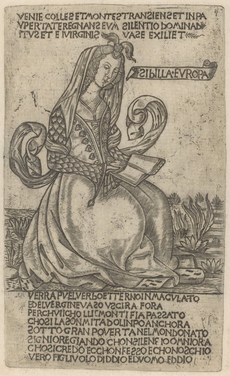 europæisk sibylle af after Baccio Baldini