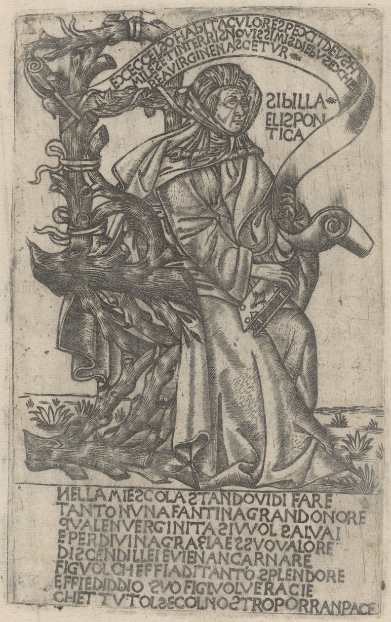 Hellespontine Sibyl af after Baccio Baldini