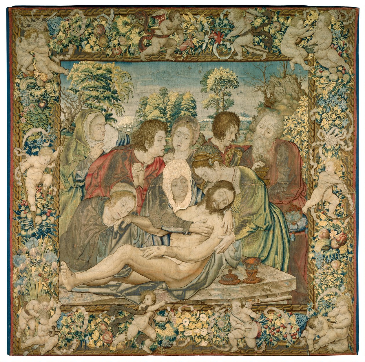 Deponeringen af after Bernard van Orley