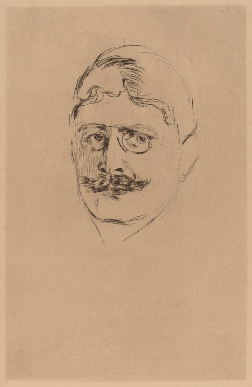 Knut Hamsun af after Edvard Munch