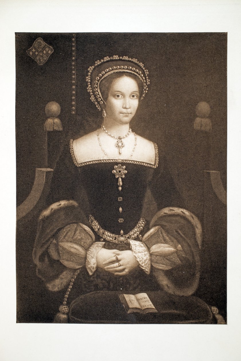 Prinsesse Mary, senere Dronning Mary I, ca. 1537, pub. 1902 (collotype) af after English School
