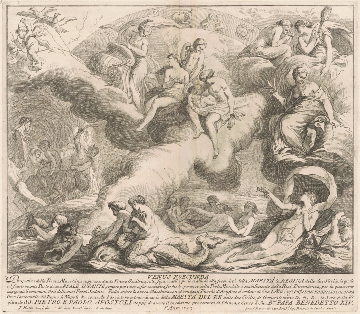 Prima Macchina for Kina af 1743: Venus Genetrix af after François Hutin Miguel de Sorellò