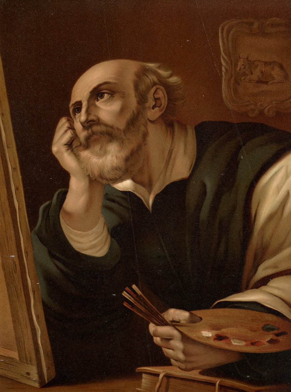 Evangelisten Lukas af after Guercino