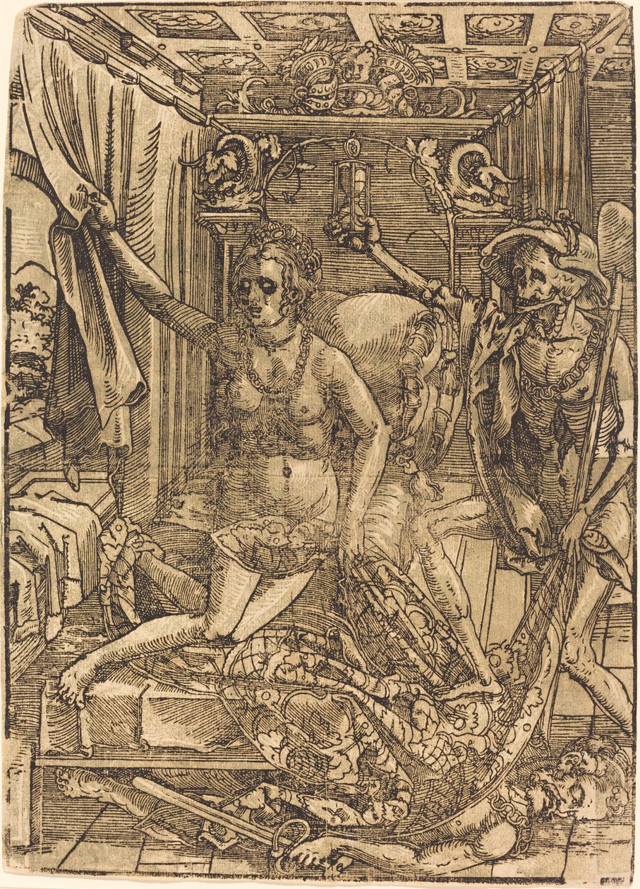 Døden og kurtisanen af after Hans Sebald Beham
